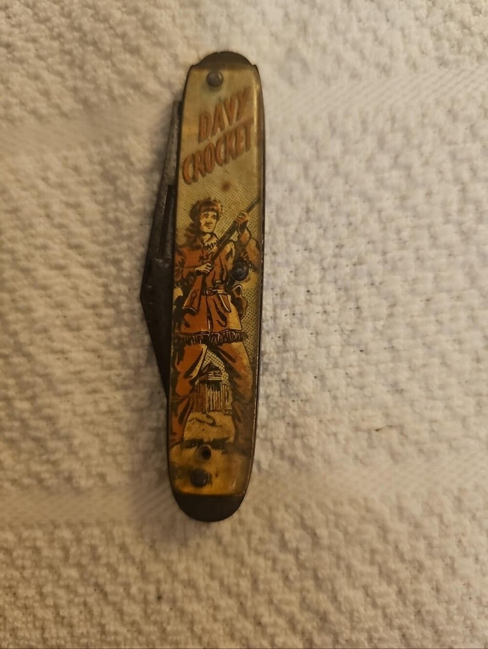 Vintage 1950s Colonial USA Davy Crockett Pocket Knife Model 826